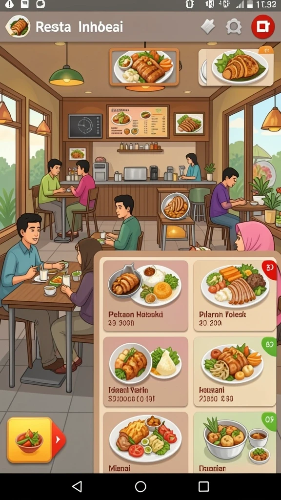 batmantoto - Tampilan menu utama yang intuitif dan menarik.